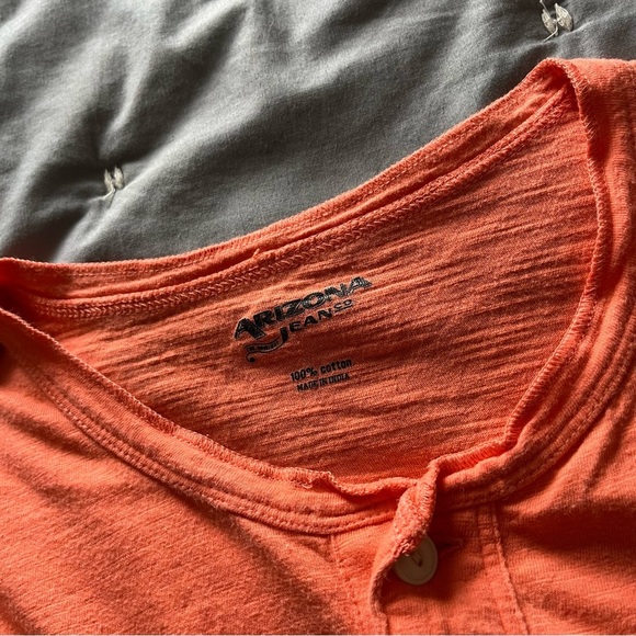 Arizona Jean Men’s Orange Short Sleeve T-Shirt Size 6 / Medium - Picture 8 of 8